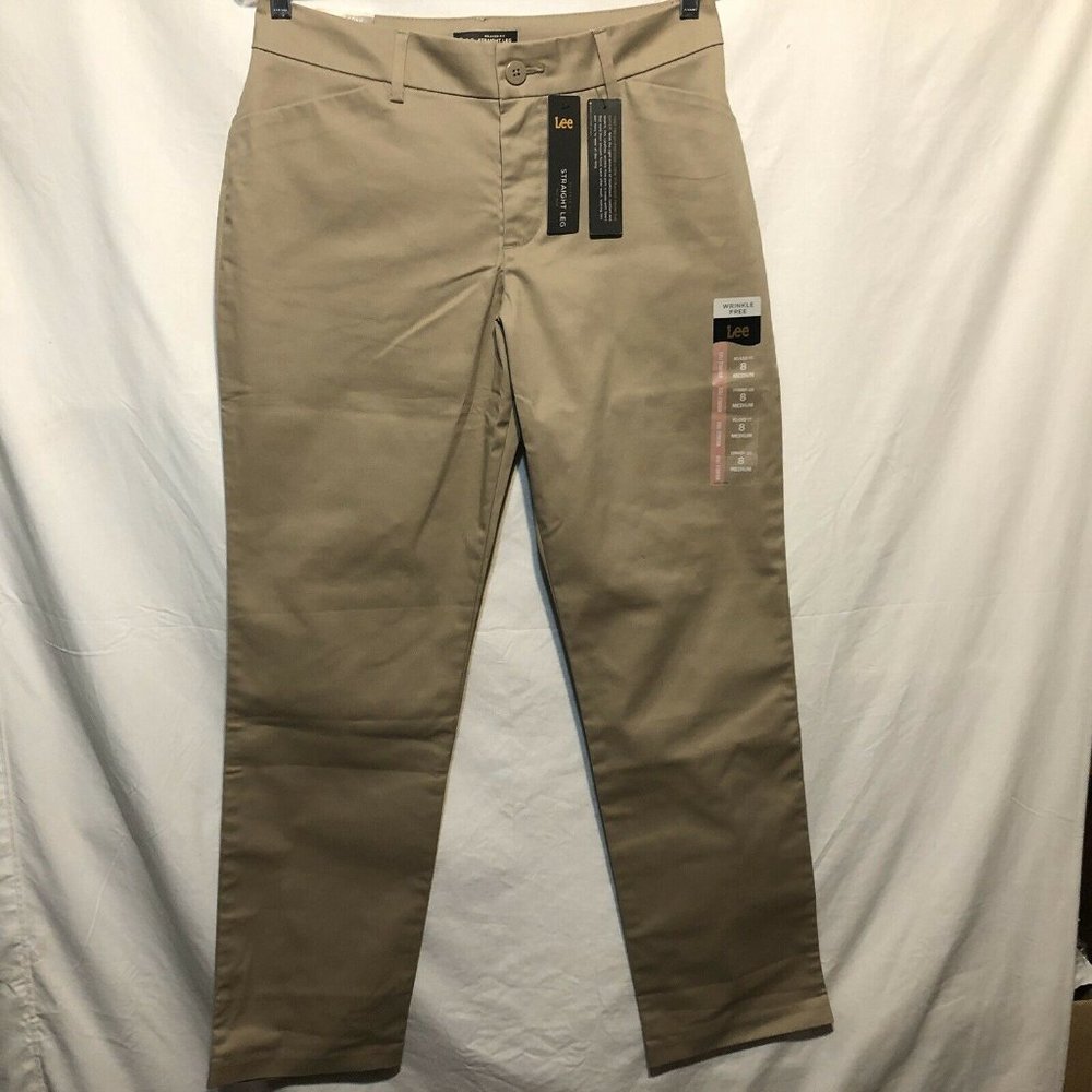 Lee Womens Relaxed Fit Straight Leg Pants Size 8 M